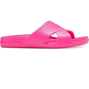 NEW!! COLE HAAN Bright Pink Slide Sandals
